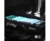 KINGSTON DDR4 Fury Beast RGB 16GB(2*8GB)/3200 CL16 KF432C16BBAK2/16 - 667789 - zdjęcie 3